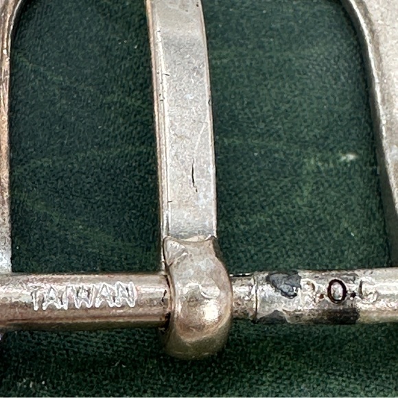 Vintage 1991 ROC Silver Plated Belt Buckle 2" x 2" Cowgirl Southwest Boho 1991 - Picture 5 of 8
